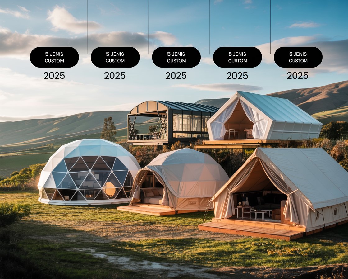 5 Jenis Tenda Custom Paling Dicari Tahun 2025 (Event, Glamping, dan Industri)